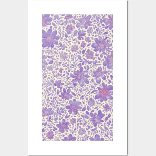 Floral Pattern of Delicacy and Elegance Posters and Art